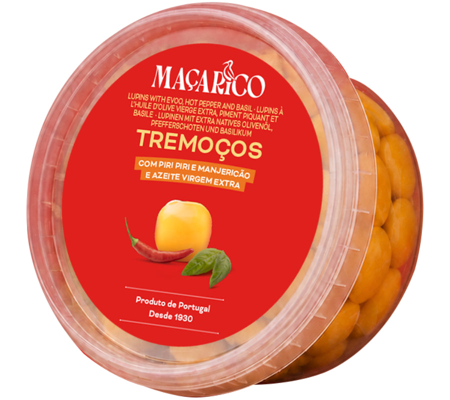 Tremoços com Piri-Piri, Manjericão e Azeite Virgem Extra 150 g